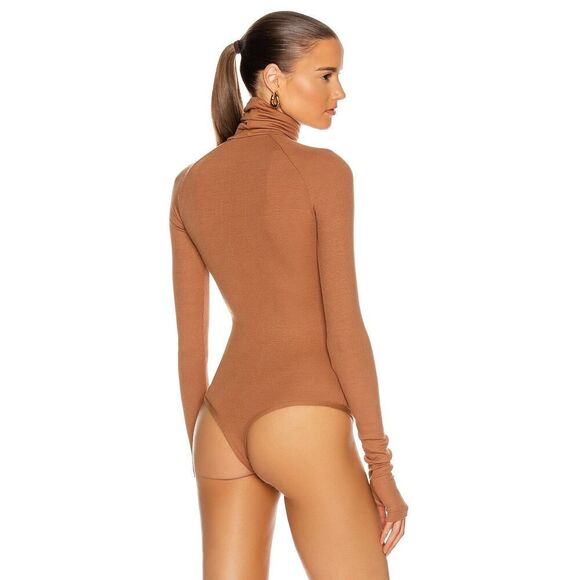 Alix NYC Carder Bodysuit in Cognac Size Small NWT - Picture 4 of 10